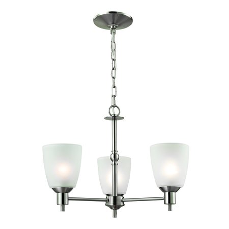 ELK HOME Jackson 20'' Wide 3-Light Chandelier, Brushed Nickel 1303CH/20